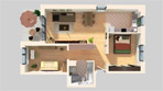 Perspektivischer Grundriss2